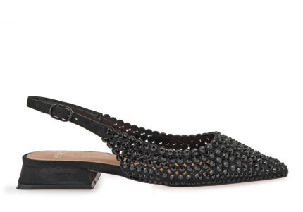 Γυναικεία Slingback Exe HILLARY-141 Μαύρo Στρας W47001411171