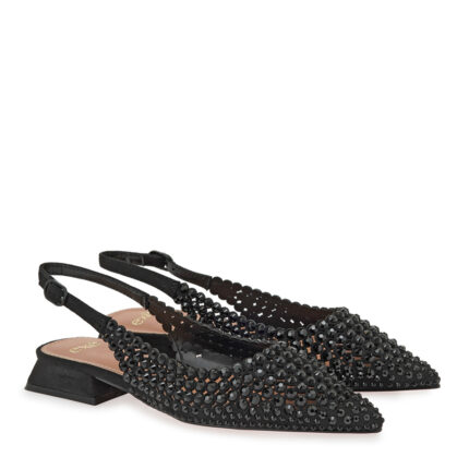 Γυναικεία Slingback Exe HILLARY-141 Μαύρo Στρας W47001411171