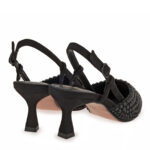 Γυναικεία Slingback Exe ALISA-410 Μαύρο Καστόρι Μαύρο Στρας W47000414A93