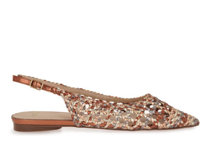 Γυναικεία Slingback Exe MIAMI-105 Μπρονζέ Πολύχρωμο Πλεκτό W492A10511L5