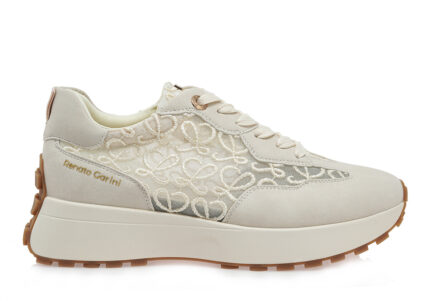 Γυναικεία Sneakers Renato Garini 418-52RG27 Μπεζ Καστόρι Δαντέλα W119R41833X2