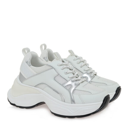 Γυναικεία Sneakers Renato Garini 2276-52RG45 Λευκό Mesh Ασιμί W119R24535A7