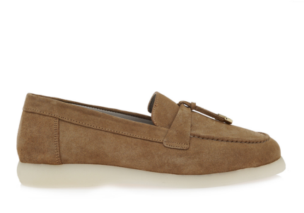 Γυναικεία Δερμάτινα Loafers Lara Conte Madrid 600 Καμηλό Καστόρι W145Y6001416