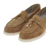 Γυναικεία Δερμάτινα Loafers Lara Conte Madrid 600 Καμηλό Καστόρι W145Y6001416