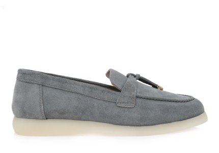 Γυναικεία Loafers Lara Conte Madrid 600 Γκρι Καστόρι W145Y6001569