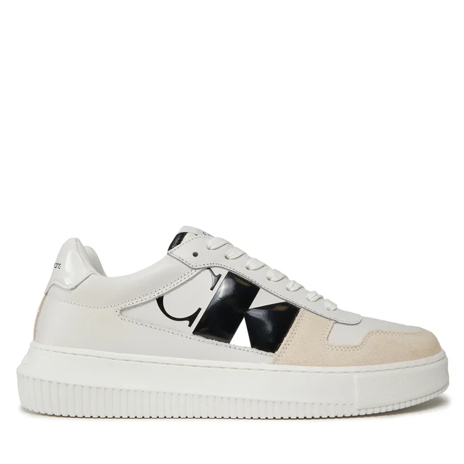 Ανδρικά Δερμάτινα Sneakers Calvin Klein Chunky Cupsole YM0YM00897 01T Λευκά Ανδρικά Δερμάτινα Sneakers Calvin Klein Chunky Cupsole YM0YM00897 01T Λευκά