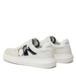 Ανδρικά Δερμάτινα Sneakers Calvin Klein Chunky Cupsole YM0YM00897 01T Λευκά
