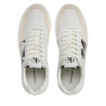 Ανδρικά Δερμάτινα Sneakers Calvin Klein Chunky Cupsole YM0YM00897 01T Λευκά