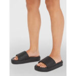 Γυναικείες Παντόφλες Tommy Hilfiger Platform Pool Slide FW0FW07855 BDS Μαύρες