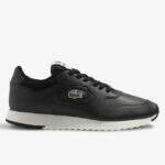 Ανδρικά Δερμάτινα Sneakers Lacoste Linetrack 46SMA0012454 Μαύρα