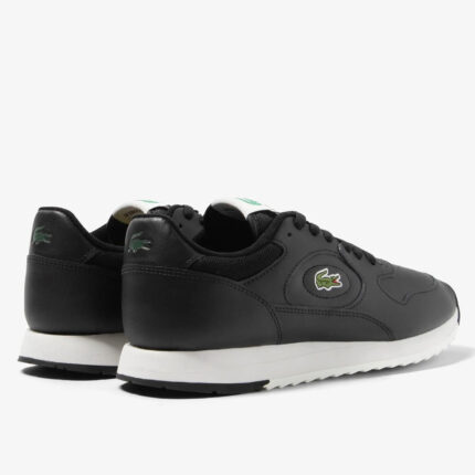 Ανδρικά Δερμάτινα Sneakers Lacoste Linetrack 46SMA0012454 Μαύρα