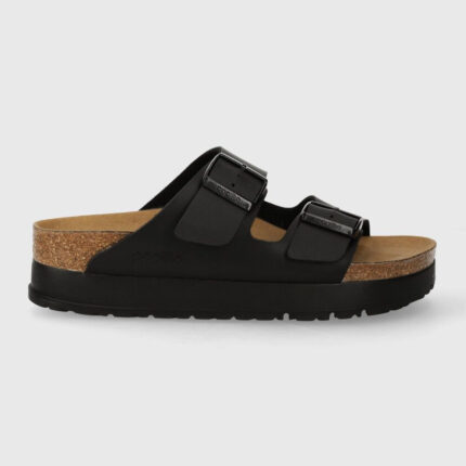 Γυναικείες Ανατομικές Παντόφλες Birkenstock Arizona Pap Platform Flex 1027395 Μαύρες Narrow Fit