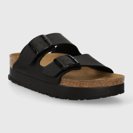 Γυναικείες Ανατομικές Παντόφλες Birkenstock Arizona Pap Platform Flex 1027395 Μαύρες Narrow Fit