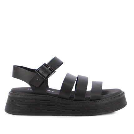 Γυναικεία Ανατομικά Πέδιλα Flatforms Ragazza 01232 Μαύρα
