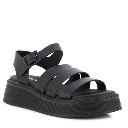 Γυναικεία Ανατομικά Πέδιλα Flatforms Ragazza 01232 Μαύρα