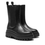Γυναικεία Δερμάτινα Μποτάκια Calvin Klein Chelsea Boot YW0YW01542 0GJ Μαύρα