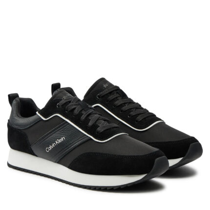 Ανδρικά Δερμάτινα Sneakers Calvin Klein HM0HM01554 0GS Μαύρα