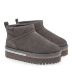 Γυναικεία Δερμάτινα Μποτάκια Tommy Hilfiger EN0EN02599 PL0 Γκρι
