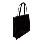 Γυναικεία Τσάντα Ώμου Ted Baker Crinkon Large Icon 271041 Μαύρο Λουστρίν