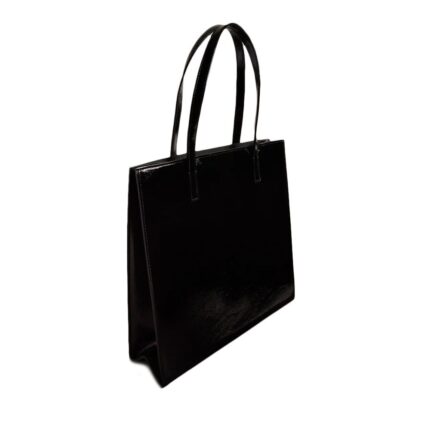 Γυναικεία Τσάντα Ώμου Ted Baker Crinkon Large Icon 271041 Μαύρο Λουστρίν