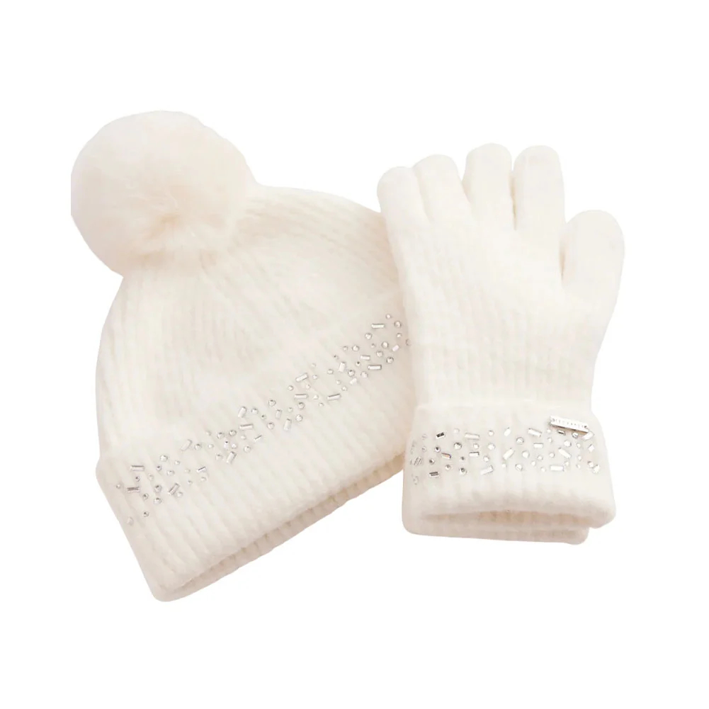 Γυναικείο Σετ Σκουφάκι/Γάντια Ted Baker 277048 Cream Γυναικείο Σετ Σκουφάκι/Γάντια Ted Baker 277048 Cream