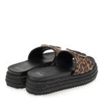 Γυναικεία Flatforms Exe H7082B-23 Λεοπάρ Μαύρο U421A223378G