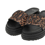 Γυναικεία Flatforms Exe H7082B-23 Λεοπάρ Μαύρο U421A223378G