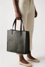 Γυναικεία Τσάντα Ώμου Ted Baker Darshay Large Icon 281525 Μαύρο Pinted