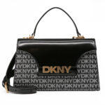 Γυναικεία Τσάντα Χειρός Ώμου DKNY R52N5J32-XLB Μαύρο Logo