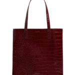 Γυναικεία Τσάντα Ώμου Ted Baker Wenella Large Icon 281942-Wine Λουστρίν