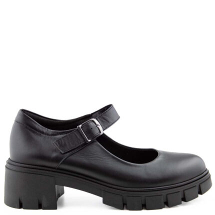 Γυναικεία Ανατομικά Δερμάτινα Loafers Ragazza 0758-Μαύρα