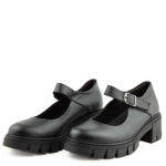 Γυναικεία Ανατομικά Δερμάτινα Loafers Ragazza 0758-Μαύρα
