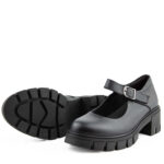 Γυναικεία Ανατομικά Δερμάτινα Loafers Ragazza 0758-Μαύρα
