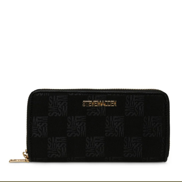 Γυναικείο Πορτοφόλι Steve Madden Bemi Black/Gold Large Ziparound Γυναικείο Πορτοφόλι Steve Madden Bemi Black/Gold Large Ziparound