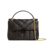 Γυναικεία Δερμάτινη Τσάντα Ώμου Steve Madden Anileah 281813-BLACK Μαύρη