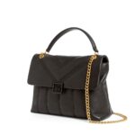 Γυναικεία Δερμάτινη Τσάντα Ώμου Steve Madden Anileah 281813-BLACK Μαύρη