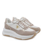 Γυναικεία Sneakers Renato Garini 2315-52RG58 Μπεζ Καστόρι Λευκό Λεοπάρ