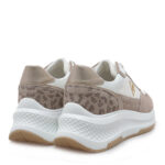 Γυναικεία Sneakers Renato Garini 2315-52RG58 Μπεζ Καστόρι Λευκό Λεοπάρ