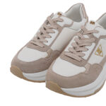 Γυναικεία Sneakers Renato Garini 2315-52RG58 Μπεζ Καστόρι Λευκό Λεοπάρ