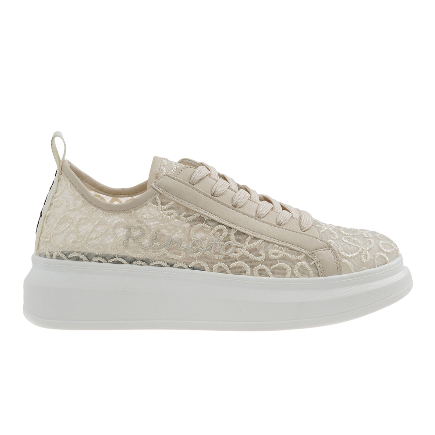 Γυναικεία Sneakers Renato Garini 66-61RG18 Μπεζ Δαντέλα Γυναικεία Sneakers Renato Garini 66-61RG18 Μπεζ Δαντέλα