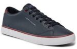 Ανδρικά Δερμάτινα Sneakers Tommy Hilfiger FM0FM05041 DW5 μπλε