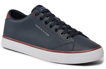 Ανδρικά Δερμάτινα Sneakers Tommy Hilfiger FM0FM05041 DW5 μπλε