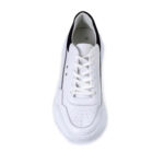 Ανδρικά Δερμάτινα Sneakers Makris X38 Λευκό Hard Black