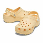 Γυναικεία Ανατομικά Σαμπό Crocs Classic Platform 211231-78Z Πορτοκαλί