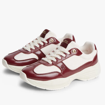 Γυναικεία Δερμάτινα Sneakers Tommy Hilfiger FW0FW09413-GNE Velvet Maroon