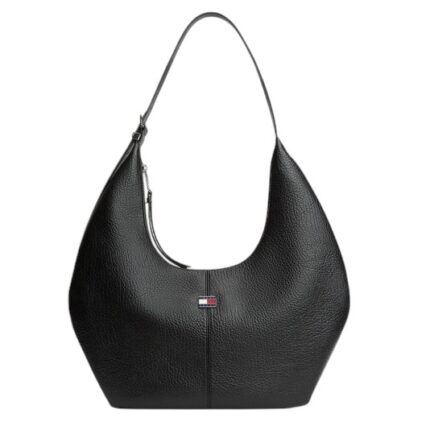 Γυναικεία Τσάντα Ώμου Tommy Hilfiger Hobo AW0AW18776-BDS Μαύρη