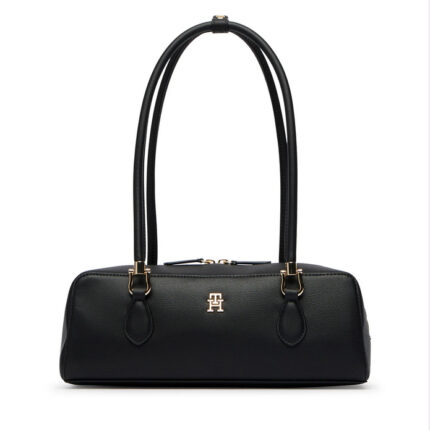 Γυναικεία Τσάντα Ώμου Tommy Hilfiger AW0AW18748-BDS Μαύρη