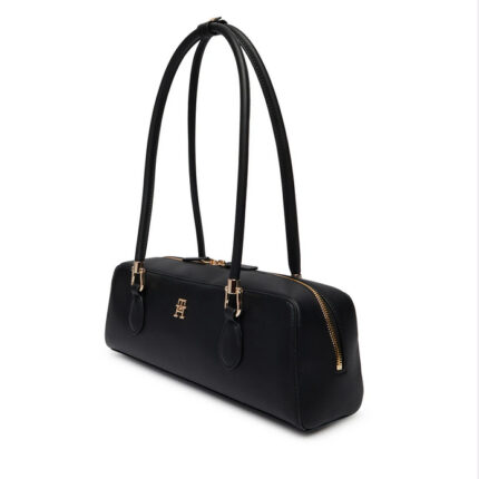 Γυναικεία Τσάντα Ώμου Tommy Hilfiger AW0AW18748-BDS Μαύρη