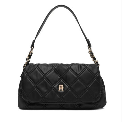 Γυναικεία Τσάντα Ώμου Tommy Hilfiger AW0AW18717-BDS Μαύρη