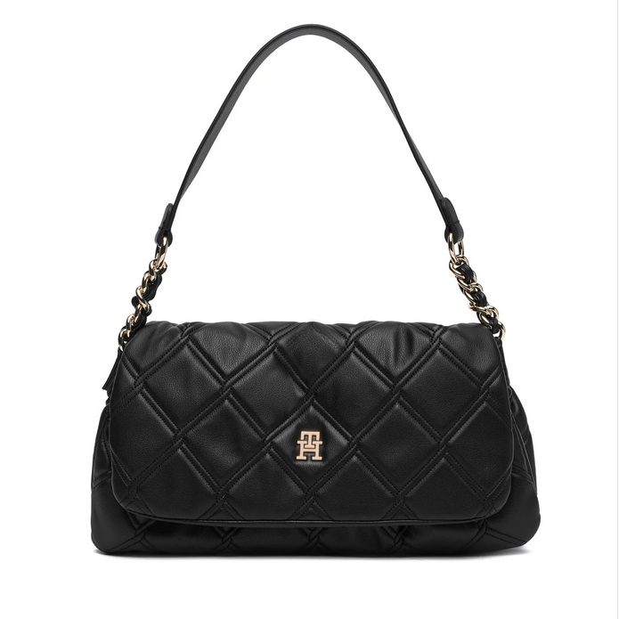 Γυναικεία Τσάντα Ώμου Tommy Hilfiger AW0AW18717-BDS Μαύρη Γυναικεία Τσάντα Ώμου Tommy Hilfiger AW0AW18717-BDS Μαύρη